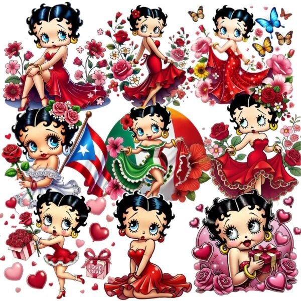 Betty Boop Clipart Bundles