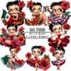 Betty Boop Latina Clipart Bundle