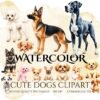 Cute Dogs Clipart Bundle