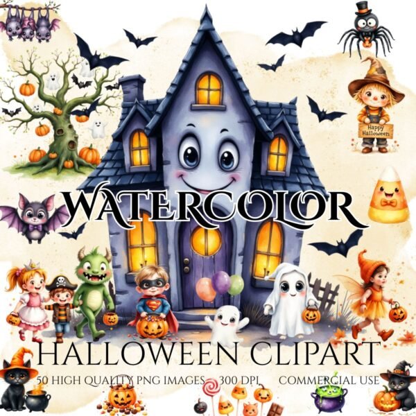 halloween clipart bundle